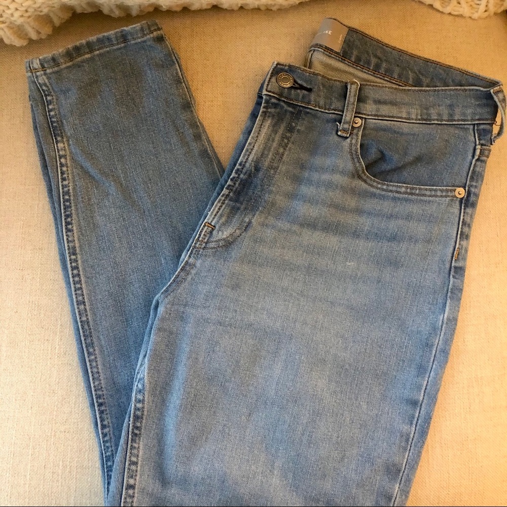 Everlane high rise skinny Sz 31 (ankle) light wash